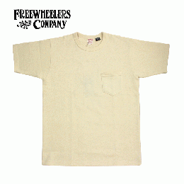 FREEWHEELERS S/S POCKET TEE STRAW CREAM #2625009